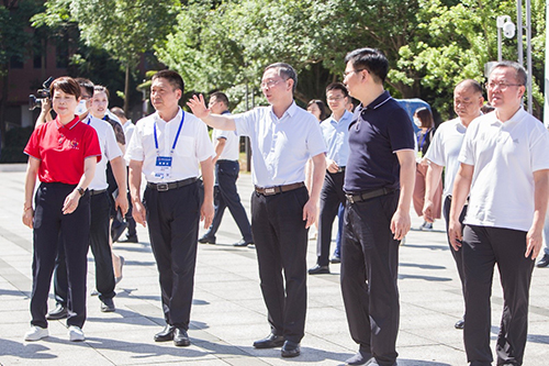 市委副书记、市长陈恢清一行到太阳城手机版登录入口检查湖南省第一届职业技能大赛筹备工作情况