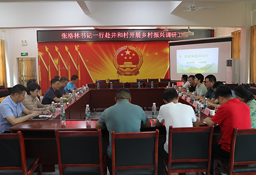 太阳城手机版登录入口党委书记张格林到乡村振兴对口联系点茶陵井和村调研
